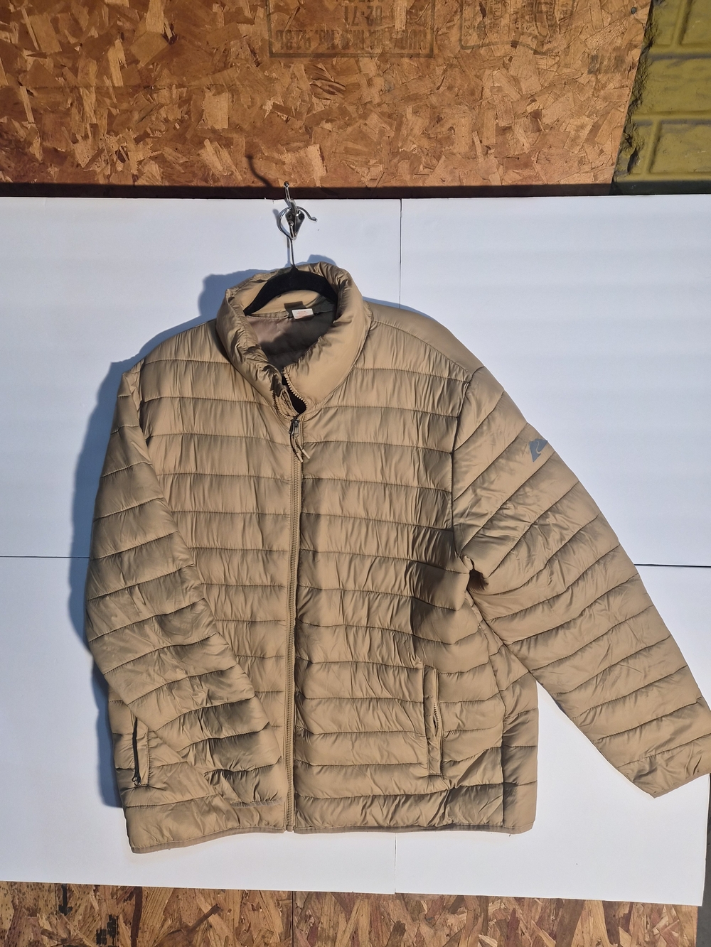 Ozark Trail Men's Tan Quilted Puffer Jacket